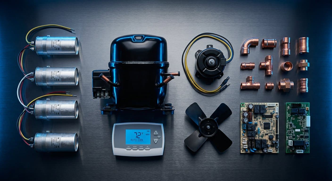 Assorted HVAC spare parts